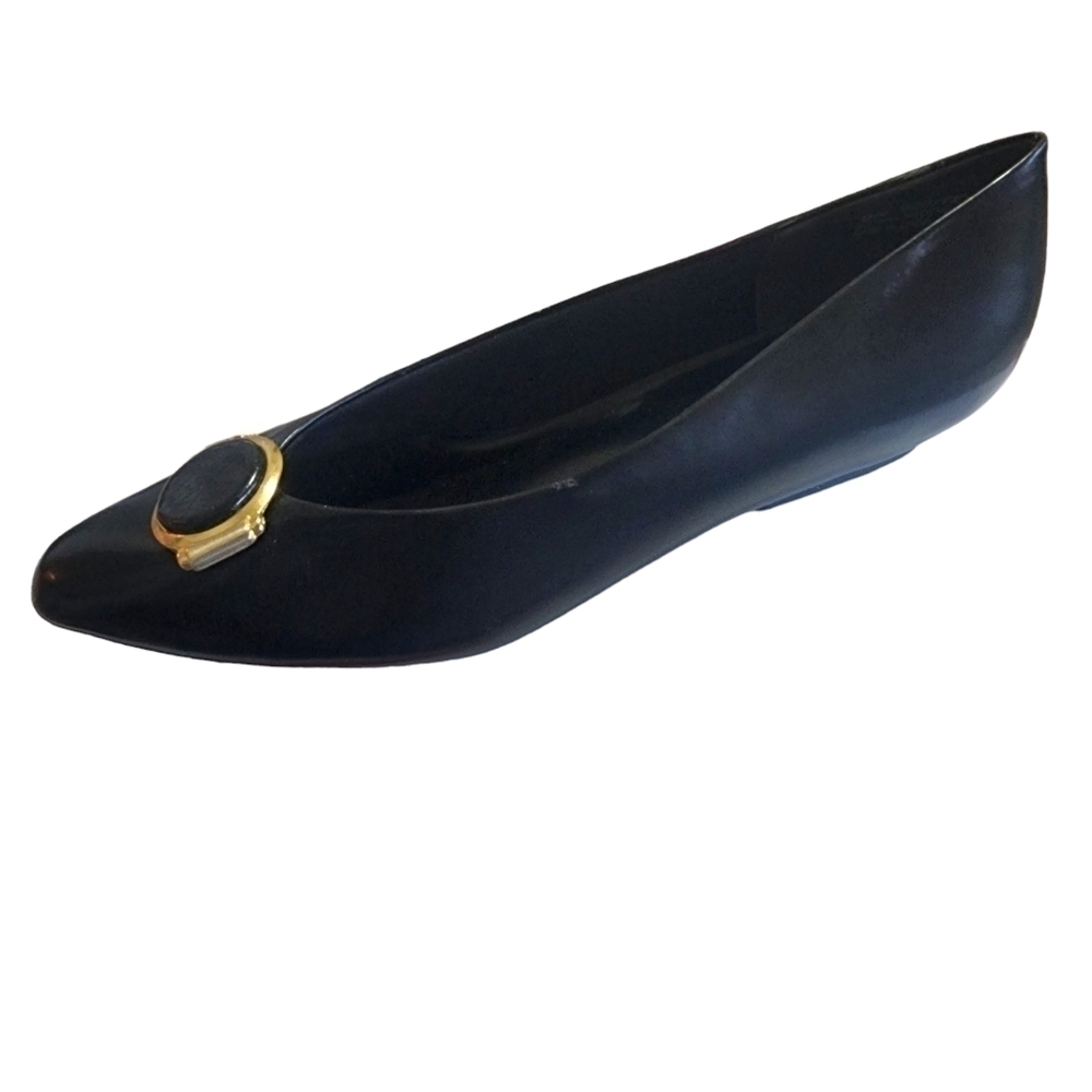 NWOT Vintage Karen Scott Felice Kitten Heel Navy Pumps - 9N